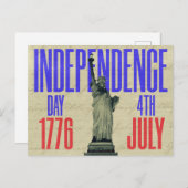 独立記念日7月4日はがき シーズンポストカード (正面/裏面)