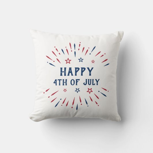独立記念日7月4日アメリカ愛国者 クッション (正面)