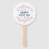 独立記念日7月4日アメリカ愛国者 ハンドファン (裏面)