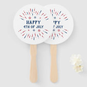 独立記念日7月4日アメリカ愛国者 ハンドファン (正面&裏面)