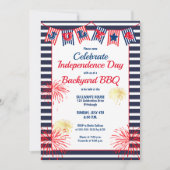 独立記念日7月4日バンティンバックヤードBBQ 招待状 (正面)
