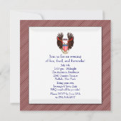 独立記念日7月4日パーティーバーベキュー 招待状 (裏面)