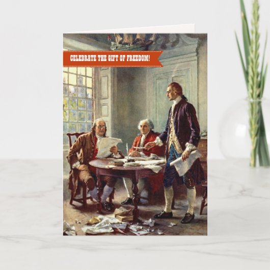 独立記念日7月4日ファインアート カード (正面)