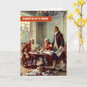 独立記念日7月4日ファインアート カード (黄色い花)