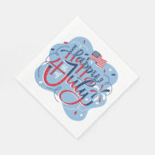 独立記念日7月4日ペーパーナプキン スタンダードランチョンナプキン (角)