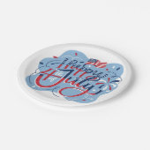 独立記念日7月4日紙プレート ペーパープレート (アングル)