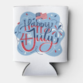 独立記念日7月4日Koozieクール 缶クーラー (正面)