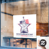 独立記念日 ウィンドウサイン (カフェ窓)