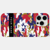 独立記念日 カモフラージュ 名前入り オリジナル Case-Mate iPhoneケース (裏面 (横))
