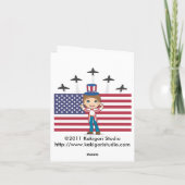 独立記念日 カード (裏面)