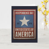 独立記念日 カード (黄色い花)