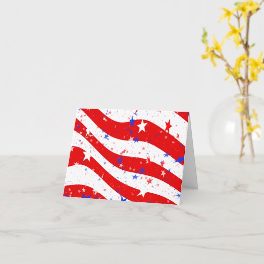 独立記念日 カード (黄色い花)