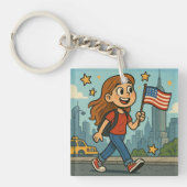 独立記念日 キーホルダー (正面)