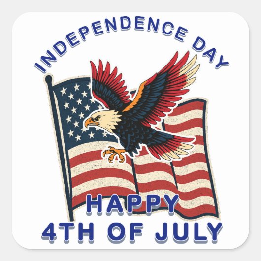 独立記念日 スクエアシール (正面)