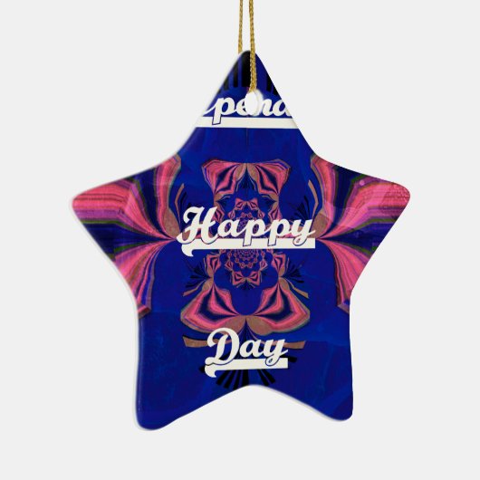 独立記念日 セラミックオーナメント (右)
