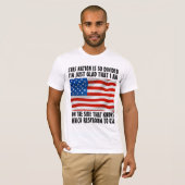 独立記念日 トイレの使い分けを知ってる Tシャツ (正面フル)