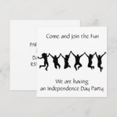 ***独立記念日***パーティー招待状 招待状 (正面/裏面)