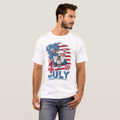 独立記念日 – ブルドッグ Tシャツ (正面フル)