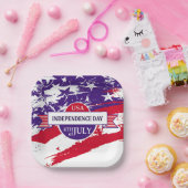 独立記念日 ペーパープレート (パーティー)