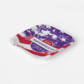 独立記念日 ペーパープレート (傾斜あり)