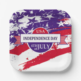 独立記念日 ペーパープレート