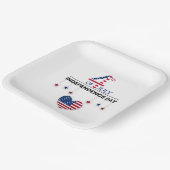 独立記念日 ペーパープレート (傾斜あり)