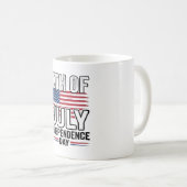独立記念日 ヴィンテージTシャツ デザイン コーヒーマグカップ (正面右)