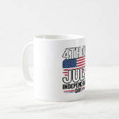 独立記念日 ヴィンテージTシャツ デザイン コーヒーマグカップ (正面左)