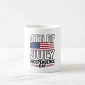 独立記念日 ヴィンテージTシャツ デザイン コーヒーマグカップ (中央)