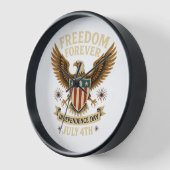 独立記念日 壁時計 (傾斜)