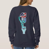 独立記念日 |女性 スウェットシャツ (裏面)