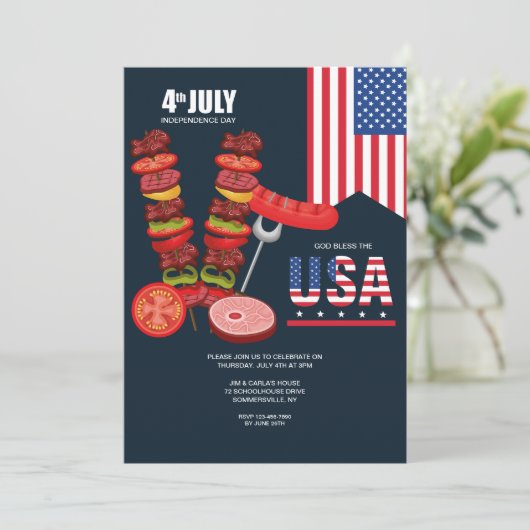 独立記念日 招待状 (スタンド正面)