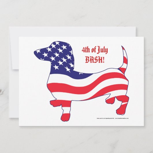 独立記念日 招待状 (正面)