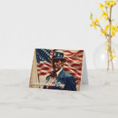 独立記念日 – 独立の精神 カード (黄色い花)