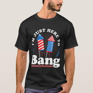独立記念日 私はただNg 7月4日にここにいます Tシャツ