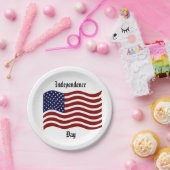 独立記念日/米国国旗 ペーパープレート (パーティー)