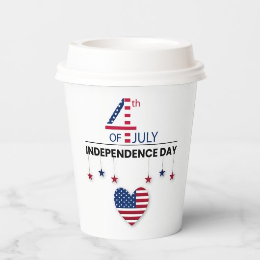 独立記念日 紙コップ (裏面)
