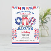 独立記念日 花火 招待状 (スタンド正面)