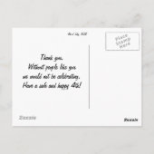 独立記念日 2011年7月4日 ポストカード (裏面)