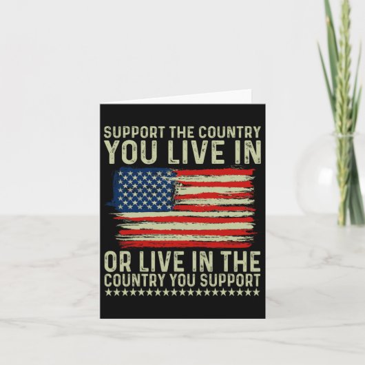 独立記念日 4th Of July 愛国心 カード (正面)