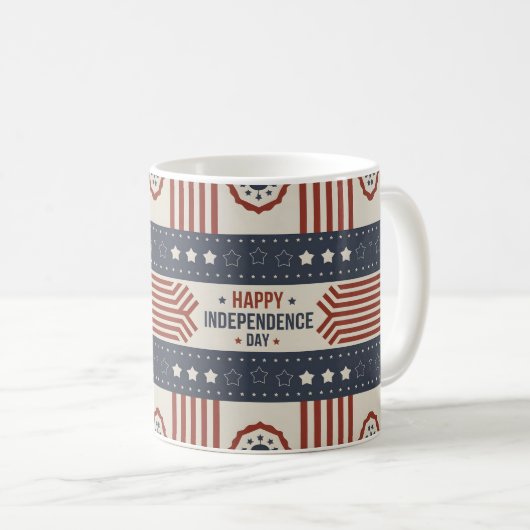 独立記念日&7月4日ギフトアイディア コーヒーマグカップ (正面右)