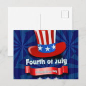 独立記念日/7月4日 シーズンポストカード (正面/裏面)