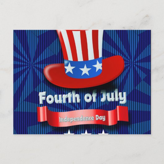 独立記念日/7月4日 シーズンポストカード (正面)