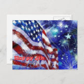独立記念日&7月4日 ポストカード (正面/裏面)