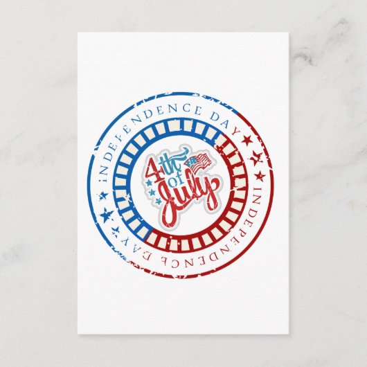 独立記念日–7月4日(中) エンクロージャーカード (正面)