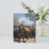 独立記念日、N.C.ワイエスのコンコードブリッジで シーズンポストカード (スタンド正面)