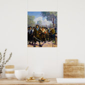 独立記念日、N.C.ワイエスのコンコードブリッジで ポスター (キッチン)