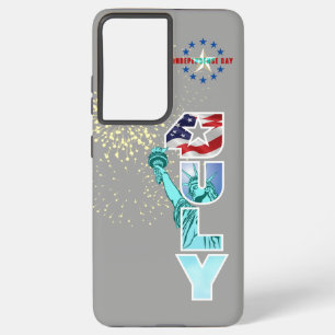 独立記念日   SAMSUNG GALAXY S21+ケース