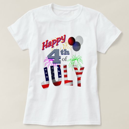 独立記念日 Tシャツ (デザイン正面)