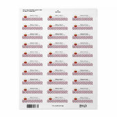 独立記念日BBQパーティー ラベル (フルシート)